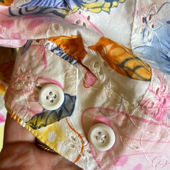 ALFRED DUNNER  Size 16W Butterfly Eyelet Embroidered Cotton Lightweight  $89 NEW - Picture 10 of 16